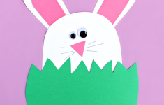 Construction Paper Crafts For Kids Paper Bunny Hiding In Grass Easter Craft For Kids construction paper crafts for kids |getfuncraft.com