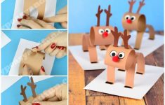 Construction Paper Holiday Crafts 3d Construction Paper Reindeer Christmas Craft For Kids construction paper holiday crafts |getfuncraft.com