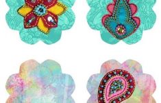 Cool Custom Quilling Paper Craft Earrings Gift Tags With Beads And Paisley Template Free Printable