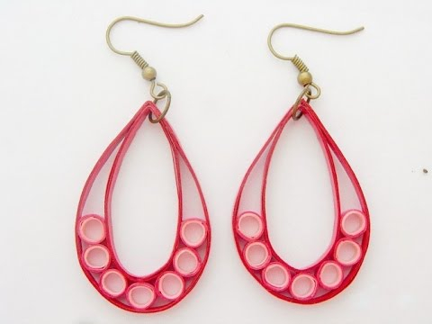 Cool Custom Quilling Paper Craft Earrings Papercraft Paper Earrings How To Make Simple Quilling