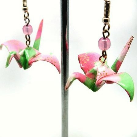 Cool Custom Quilling Paper Craft Earrings Restock Of Paper Origami Crane Earrings In Store And Online