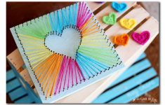Cool Paper Crafts For Adults How To Make Rainbow Heart String Art cool paper crafts for adults|getfuncraft.com