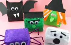 Cool Paper Crafts For Kids Paper Bag Halloween Crafts Feature cool paper crafts for kids |getfuncraft.com