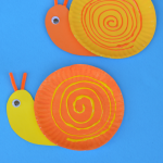Craft For Kids With Paper Paper Plate Snails craft for kids with paper |getfuncraft.com