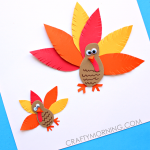 Craft For Kids With Paper Simple Paper Turkey Kids Thanksgiving Craft craft for kids with paper |getfuncraft.com