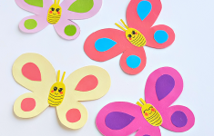 Craft For Kids With Paper Smiley Butterflies Paper Craft craft for kids with paper |getfuncraft.com