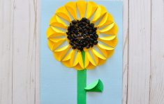 Craft From Paper Folded Paper Sunflower Craft 4 craft from paper|getfuncraft.com