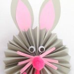 Craft From Paper Origami Easter Bunny Craft Paper Fan Rabbits 1 craft from paper|getfuncraft.com