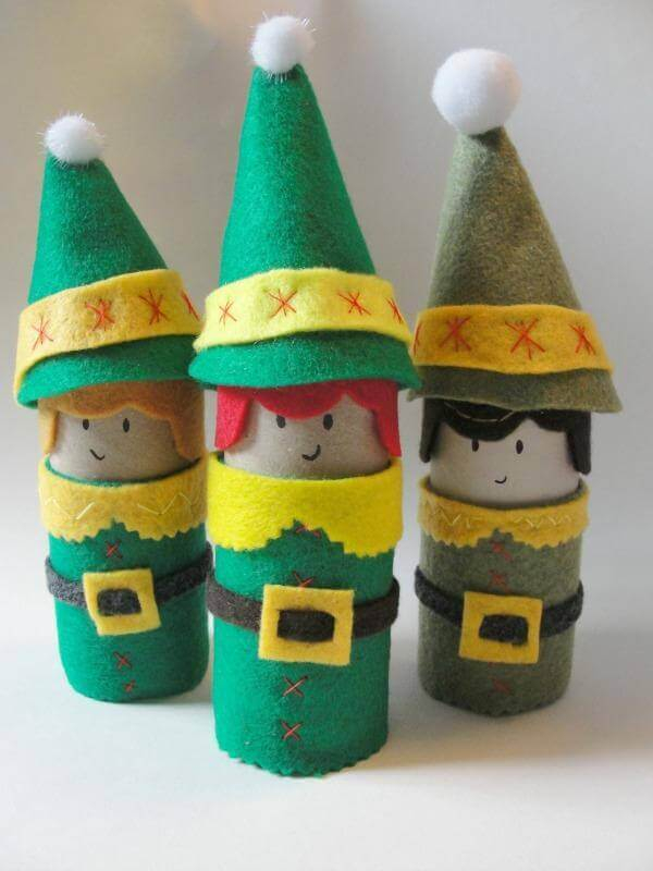 Craft Ideas Toilet Paper Rolls 28 Christmas Crafts Made From Toilet Paper Rolls