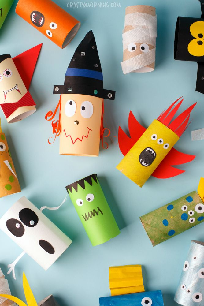 Craft Ideas Toilet Paper Rolls Art Ideas Toilet Paper Roll Halloween Characters Halloween