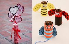 Craft Made From Paper Valentines Crafts For Kids Love Bees Made Of Empty Toilet Paper Tubes Love Hearts Decorating Ideas craft made from paper |getfuncraft.com