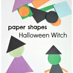 Craft Made Of Paper Halloween Preschool Craft Paper Shapes Witch craft made of paper|getfuncraft.com