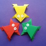 Craft Work With Paper For Kids Origami Frogs craft work with paper for kids|getfuncraft.com