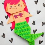 Craft Work With Paper For Kids Origami Mermaid craft work with paper for kids|getfuncraft.com