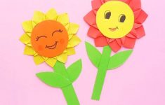 Craft Work With Paper For Kids Sunflower Paper Craft For Kids Mynourishedhome craft work with paper for kids|getfuncraft.com