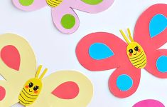 Crafts For Kids Using Paper Smiley Butterflies Paper Craft Our Kid Things