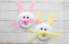 Crafts To Make With Paper Easter Bunny Paper Plate Craft For Kids crafts to make with paper|getfuncraft.com