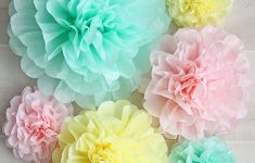 Crafts Using Tissue Paper Tissue Paper Flower Pom Poms crafts using tissue paper|getfuncraft.com