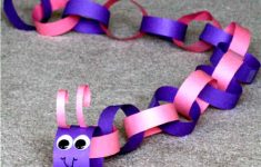 Crafts With Construction Paper For Toddlers Spaperchaincaterpillar crafts with construction paper for toddlers|getfuncraft.com