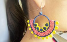 Crafts With Quilling Paper Round Beehive Quilled Earrings Diy Crafts Quilling Made Easy crafts with quilling paper |getfuncraft.com