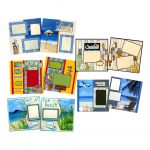Create Your Own Unique Vacation Scrapbook Layouts Ez Scrapbooks Beach Vacation Scrapbook Layout Page Set Zulily