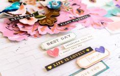 Creative and Simple Scrapbooking for Beginners Ideas Pretty Pink Floral Scrapbook Page Maggie Holmes Design