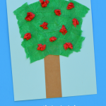 Crepe Paper Crafts For Kids Crepe Paper Apple Tree crepe paper crafts for kids|getfuncraft.com