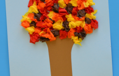 Crepe Paper Crafts For Kids Crepe Paper Fall Tree 2 crepe paper crafts for kids|getfuncraft.com