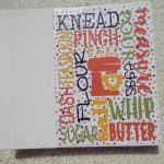 Designing the Scrapbook Recipe Pages 6x6 Recipe Scrapbook With Kitchen Word Art White Album Etsy