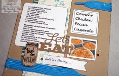 Designing the Scrapbook Recipe Pages Chattering Robins How To Create Simple Recipe Scrapbook Pages