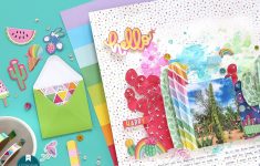 Do Some Fun Things with American Crafts Scrapbooking Artful Leigh Damask Love Wild Card Scrapbook Layout Paper Cacti