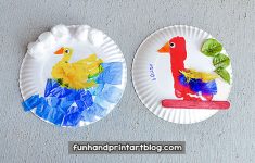 Duck Paper Plate Craft Duck Parrot Paper Plate Crafts Kids duck paper plate craft|getfuncraft.com