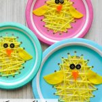 Duck Paper Plate Craft Easter Chick Sewing Craft 2 duck paper plate craft|getfuncraft.com