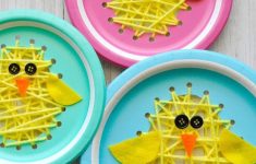 Duck Paper Plate Craft Easter Chick Sewing Craft 2 duck paper plate craft|getfuncraft.com