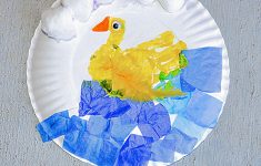 Duck Paper Plate Craft Paper Plate Duck Hand Craft With Feathers duck paper plate craft|getfuncraft.com