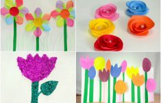 Easy Creative Papercraft Work For Children How To Make Paper Flowers For Kids
