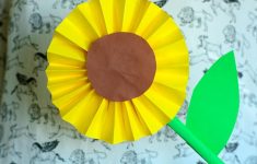 Easy Creative Papercraft Work For Children Sunflower Paper Craft Idea Easy Peasy And Fun