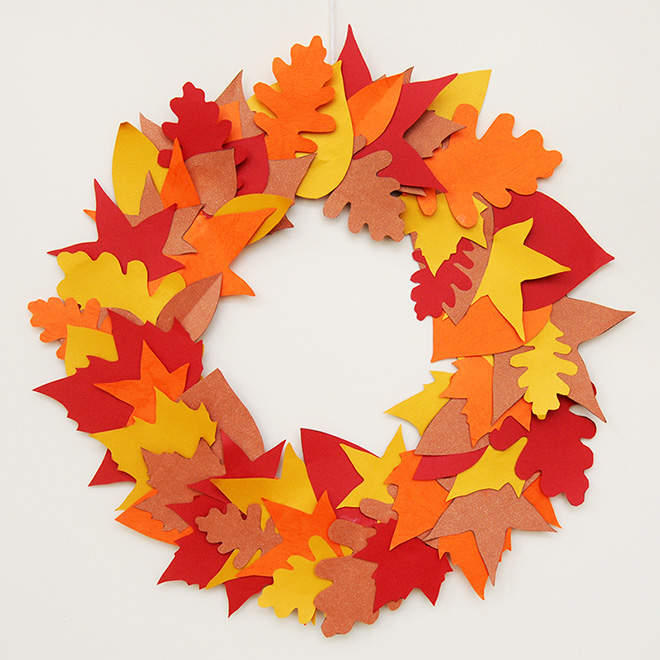 Easy Fall Paper Craft Ideas Your Kids Can Make Fall Leaf Wreath Kids Crafts Fun Craft Ideas