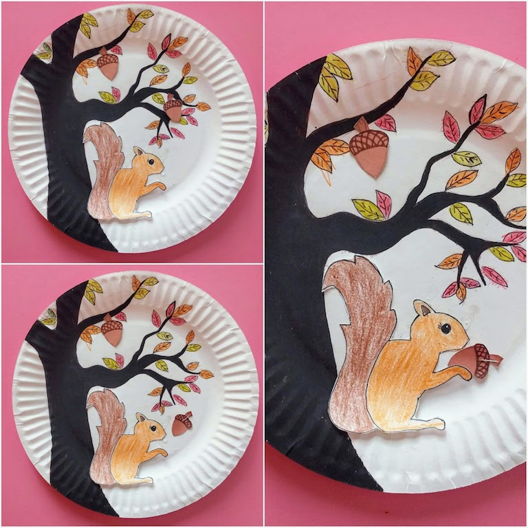 Easy Fall Paper Craft Ideas Your Kids Can Make Magnetic Squirrel And Acorn Fall Craft The Joy Of Sharing