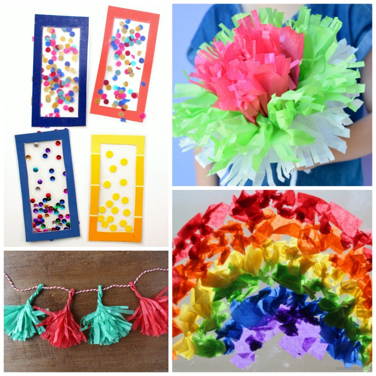 Easy Papercrafts Ideas For Kids You Want To Try Beautiful Tissue Paper Crafts For Kids What Can We Do With