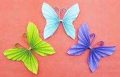 Easy To Make Paper Crafts Decorations From Patterned Paper And Cardstock Easy Paper Butterfly Origami Diy Paper Crafts How To M