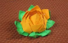 Easy To Make Paper Crafts Decorations From Patterned Paper And Cardstock How To Make A Lotus With Paper Online 123peppy