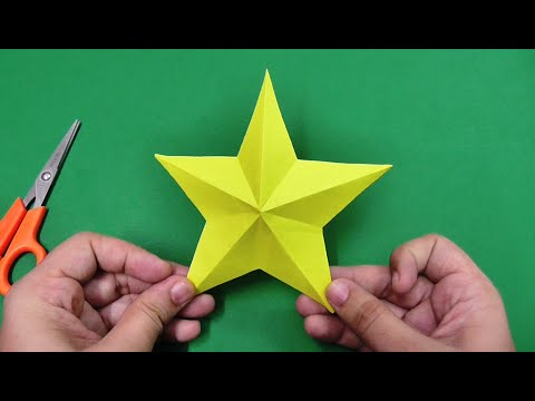 Easy To Make Paper Crafts Decorations From Patterned Paper And Cardstock How To Make Simple Easy Paper Star Diy Paper Craft Ideas Videos Tutorials