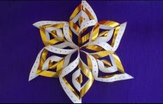 Easy To Make Paper Crafts Decorations From Patterned Paper And Cardstock Winter Christmas Paper Crafts For Kids How To Make Paper Snowflakes Easy