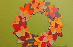 Fall Construction Paper Crafts Autumn Paper Wreath For Kids 1 fall construction paper crafts|getfuncraft.com