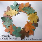 Fall Construction Paper Crafts Fall Wreath Paper Craft For Kids fall construction paper crafts|getfuncraft.com