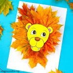 Fall Construction Paper Crafts Lion Leaf Craft For Kids fall construction paper crafts|getfuncraft.com