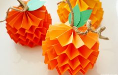 Fall Construction Paper Crafts Paper Pumpkins How To fall construction paper crafts|getfuncraft.com