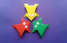 Fall Paper Craft Ideas Origami Frogs fall paper craft ideas|getfuncraft.com