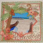 Family Scrapbook Layouts Ideas Crafty In Cros Vacation Scrapbook Page One